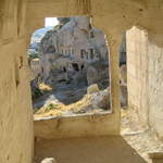 Looking out of the ruins at Çavuşin