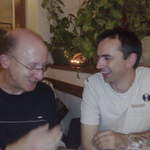 Marty and Keith at the tech meal