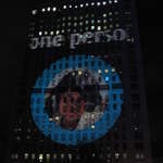 Diabetes Day project onto the Shell Building