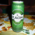 Kaon beer - exactly what it says on the tin.  Pleasure is inside