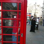 Andrew in the phone box