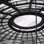 Inside the Bundestag glass dome