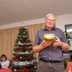 Dad handing out presents