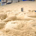 Sunbathing sand people