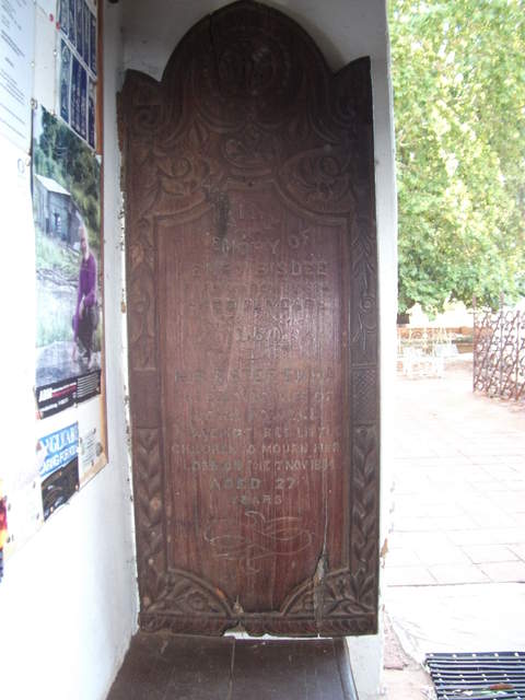 One of the original wooden grave markers.. all the others have rotted away