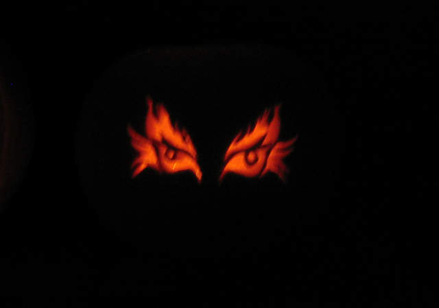 Ali's Evil Eyes Pumpkin
