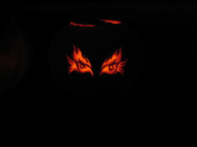 Ali's Evil Eyes Pumpkin