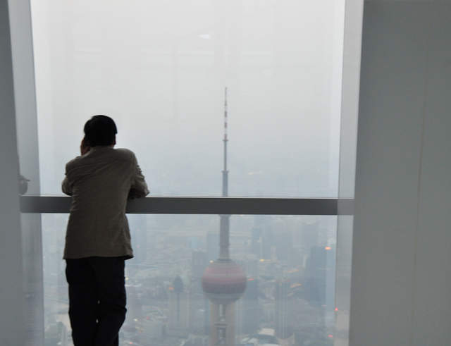 Overlooking the Pearl Oriental Tower