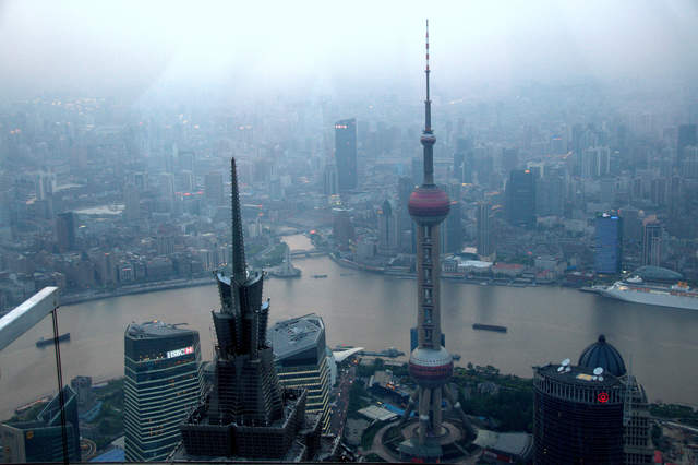 Pearl Oriental Tower from the top