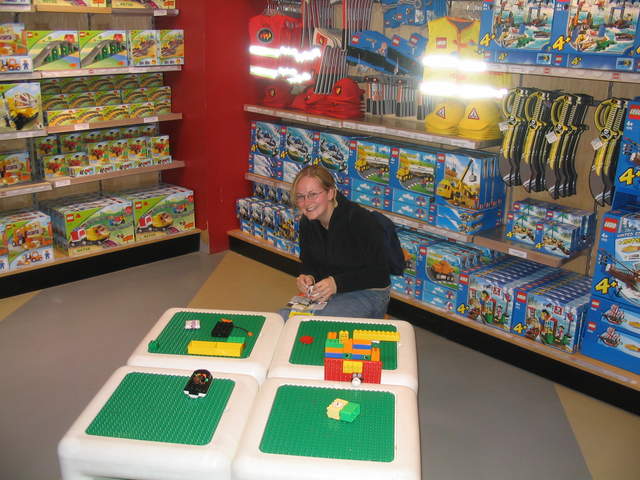 Ali - playing with Lego