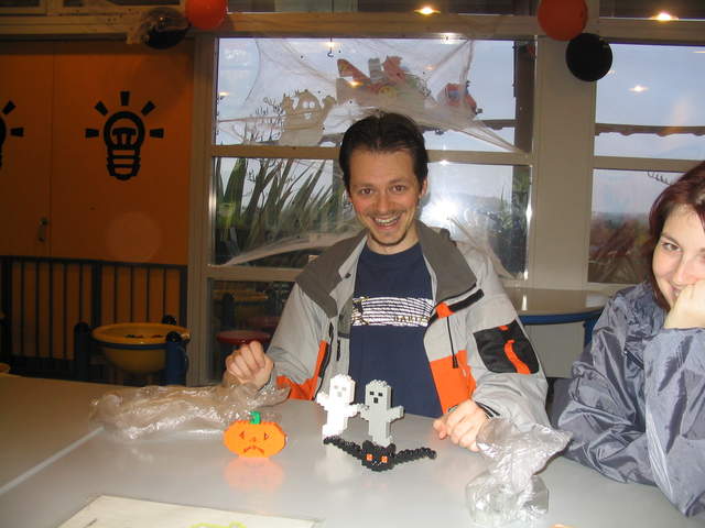 Nick - very proud of his creations