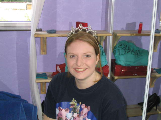 The grinning bride, Shelley Ryall (for another hour or so)