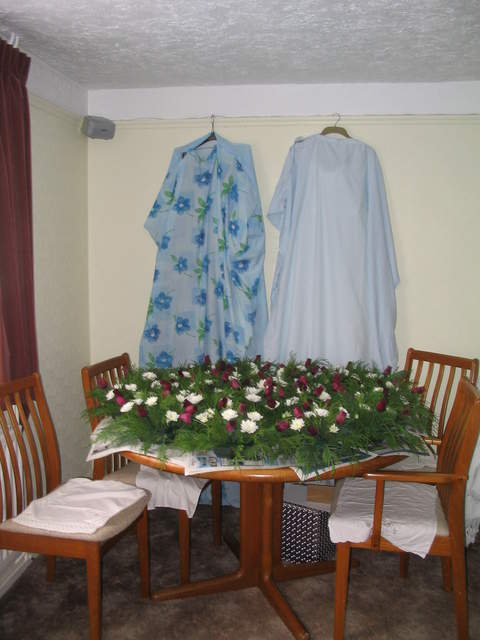 Some of the table decorations and dresses... in duvet covers