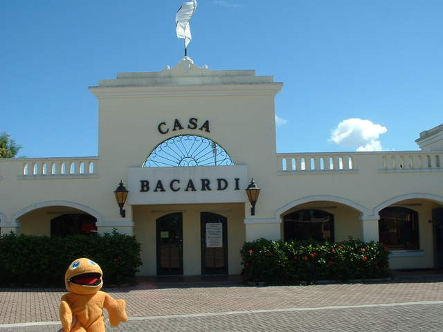 After checking out of the hotel, Zippy decides to tour the Bacardi Distillery