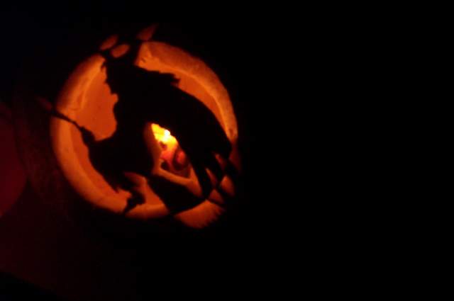 Flying Witch Pumpkin