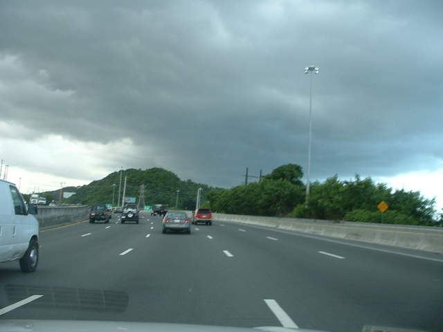 On our way to the hotel from the airport
