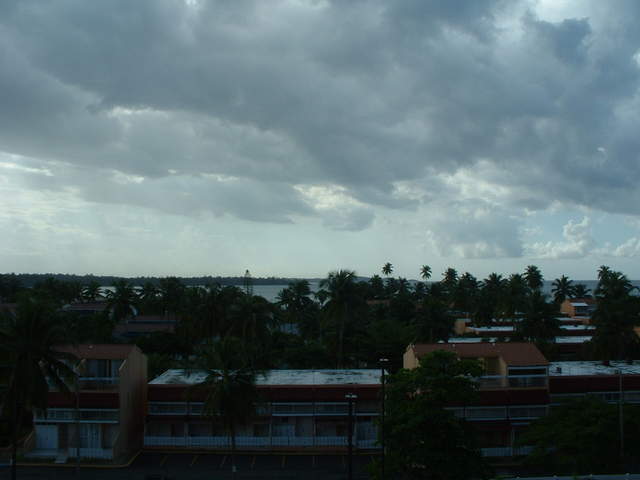 The view from the balcony of our hotel suite