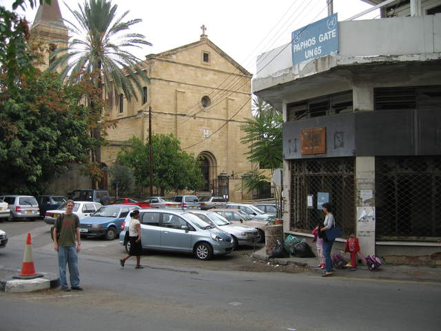 Kevin at Paphos Gate, U.N. Buffer Zone