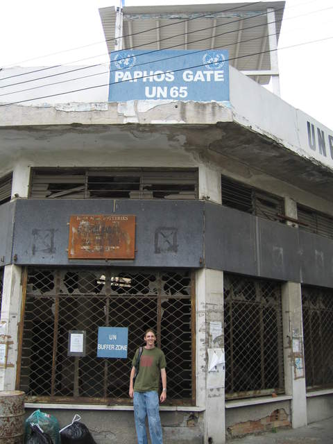 Kevin at Paphos Gate, U.N. Buffer Zone