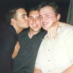 Mark kissing Simon