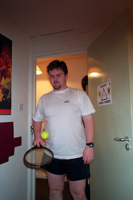 Ian, looking particularly sporty
