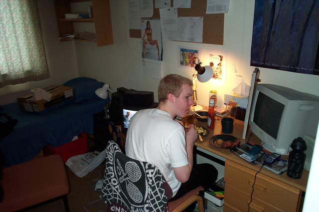 Chris in his lair