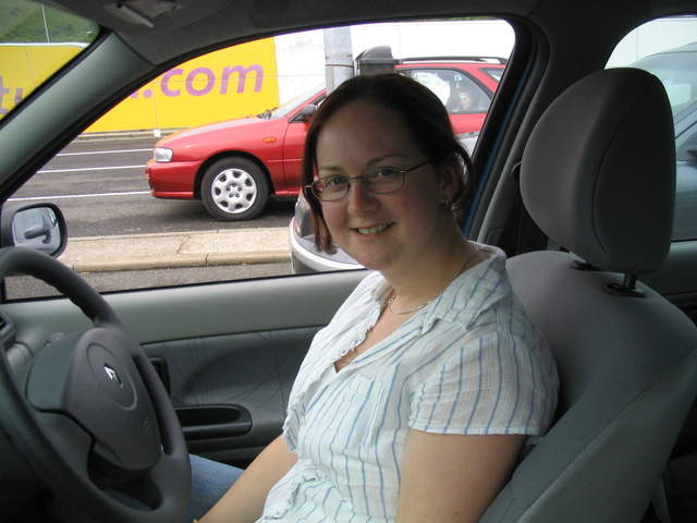 Miss Evans - looking pretty skanky actually. Yuck!