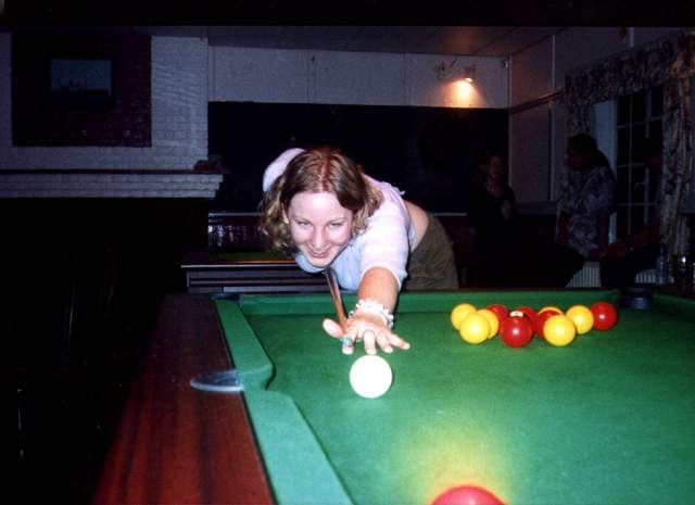 Clem playing Pool