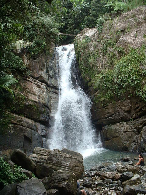 Finally about 45 minutes of hiking later... La Mina Falls!