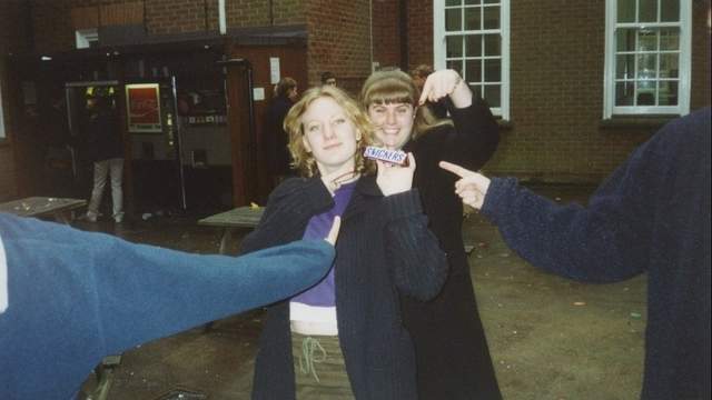 Clemency Bray, Joanna Hart, and a snickers