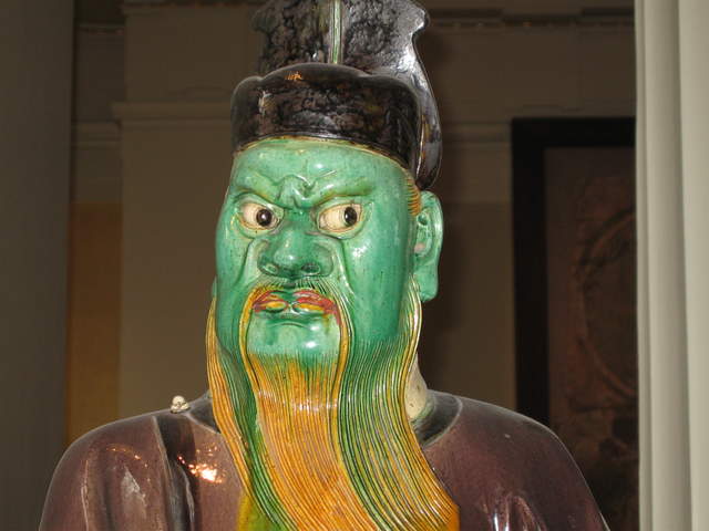 Stoneware figure from a judgement group