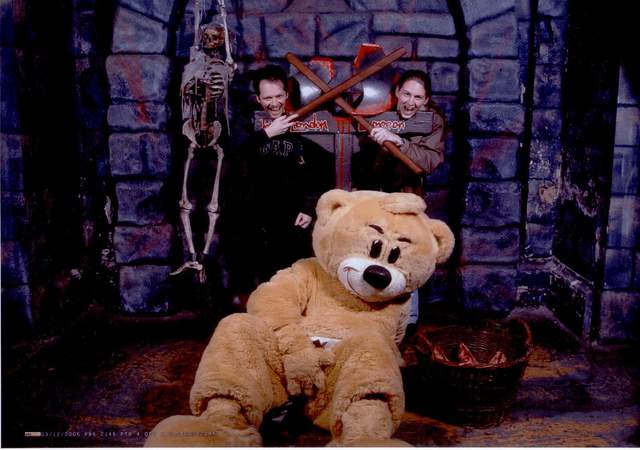 Nick, Kev and Mr Bear