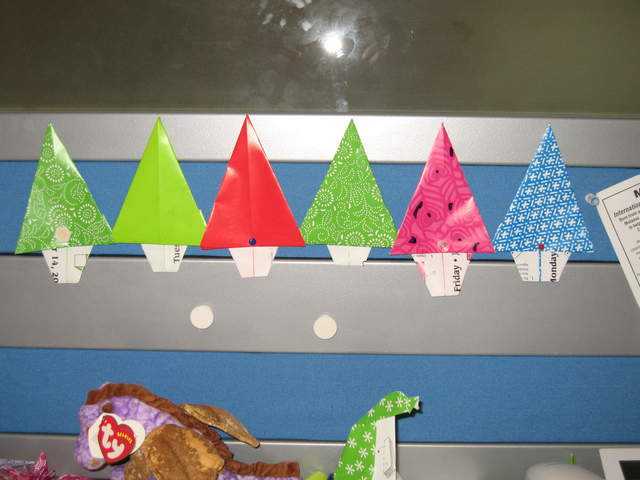 The Origami Christmas Tree Forest