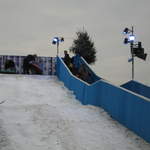Kev climbing The Ice Slide