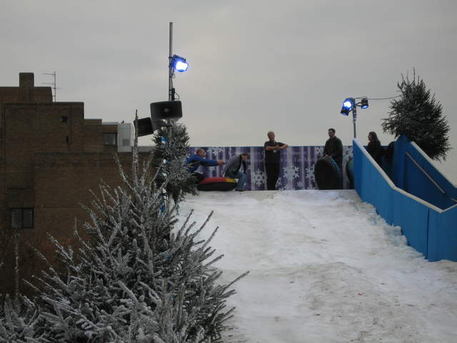 Ali on top of the Ice Slide