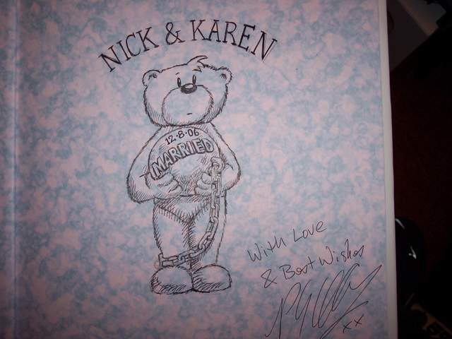 Nick and Karen's bad taste bear, by Pete Underhill