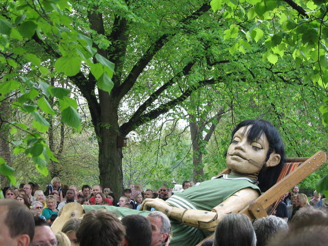 Girl resting St James' Park