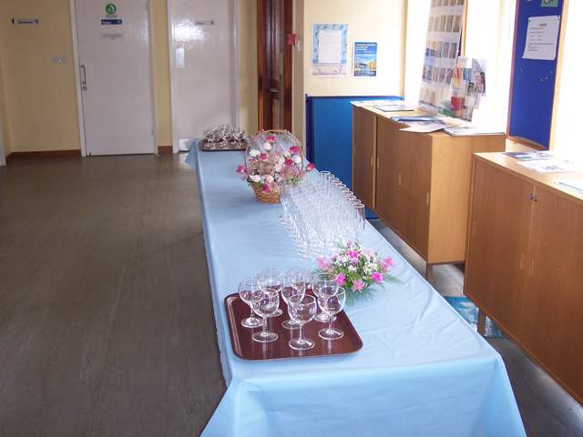 The welcome drinks