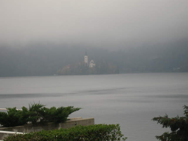 Bled Island in the mist