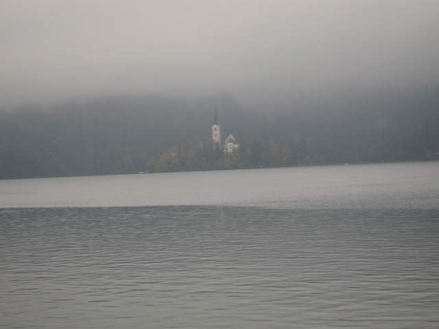 Bled Island in the mist
