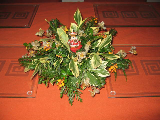 Christmas table decoration