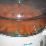 Steamed carrots