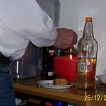 Guy, ready to light the christmas pudding