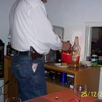 Guy, ready to light the christmas pudding