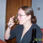 Ali - in her usual state with wine