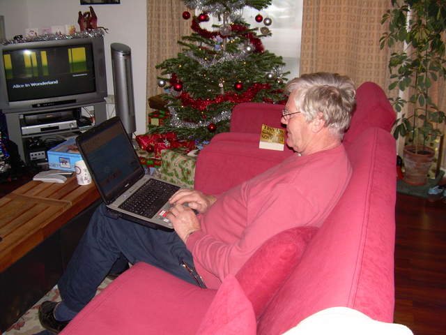 Dad ... helping