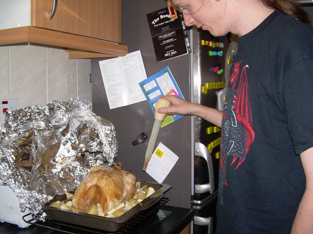 Kev - basting the turkey