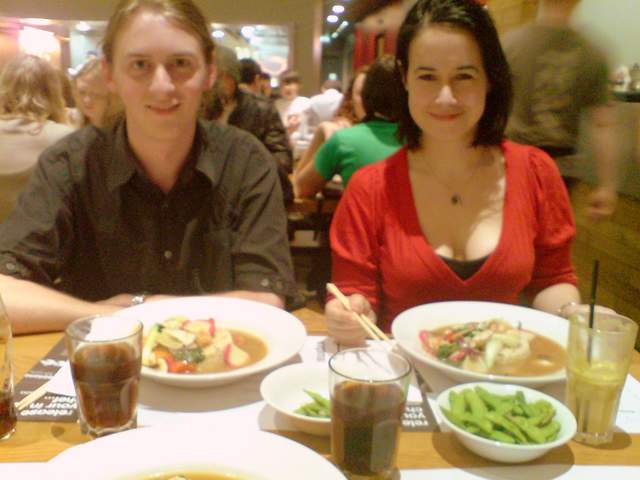 Kirsty and Kevin at Wagamama