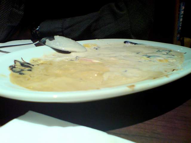 The uneaten ice cream, hidden Mr Bean stylee