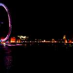 Millenium Wheel at night